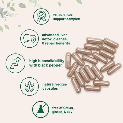 Yurella Harvests 20-in-1 Advanced Liver Detox Formula